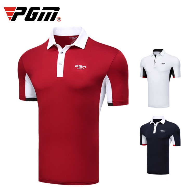 PGM 廠家直銷 高爾夫服裝 男款短袖T恤 春夏球服 吸汗速干