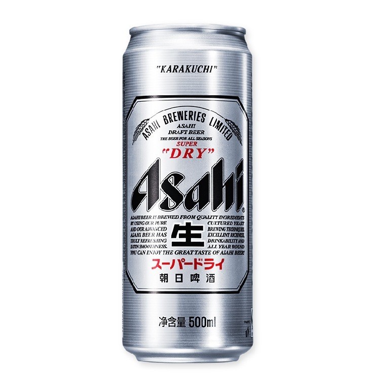 Asahi/朝日啤酒 超爽易拉罐裝 500ML*24罐 整箱 日本品牌北京生產(chǎn)