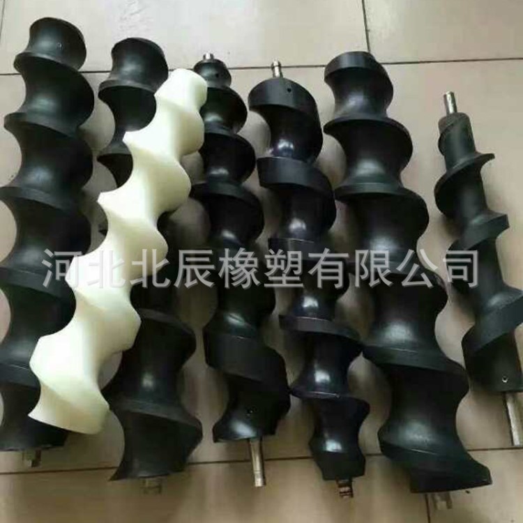 生產飲料瓶進瓶螺桿白色PA6進瓶螺桿產分瓶螺桿白色貼標螺桿