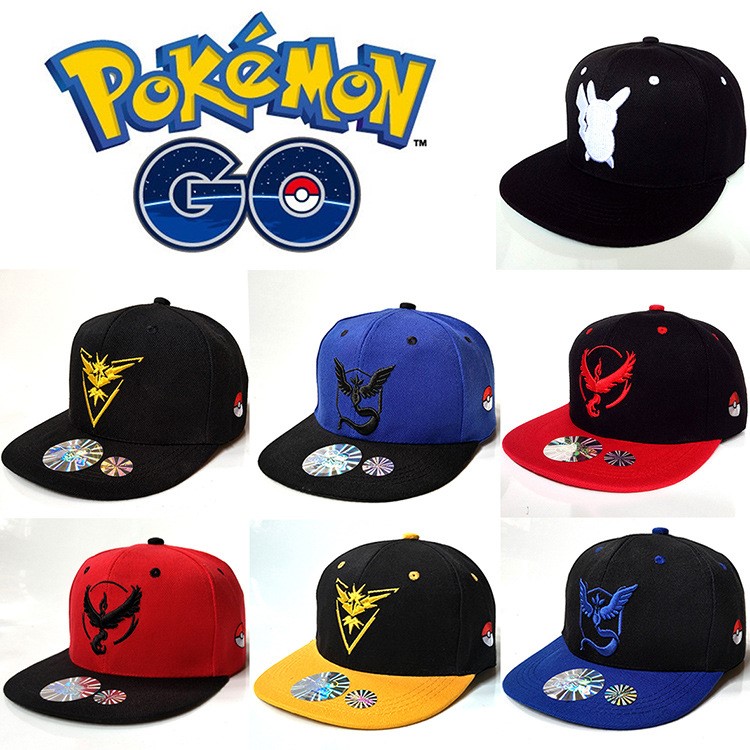 廠家直銷神奇寶貝Pokemon Go口袋妖怪小智同款cos嘻哈棒球帽子