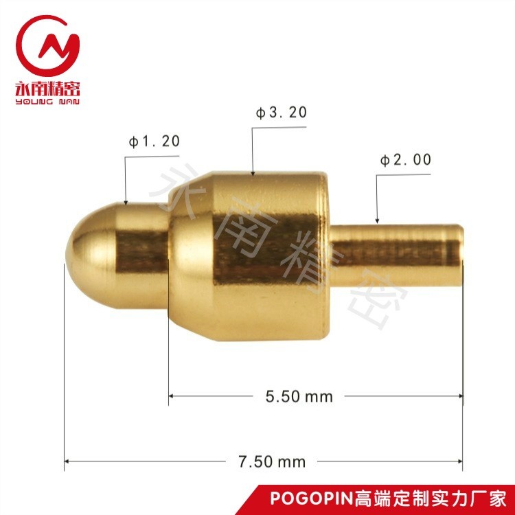 pogopin探針大電流彈簧探針銅 導(dǎo)電彈簧接觸彈片測試探針彈簧頂針