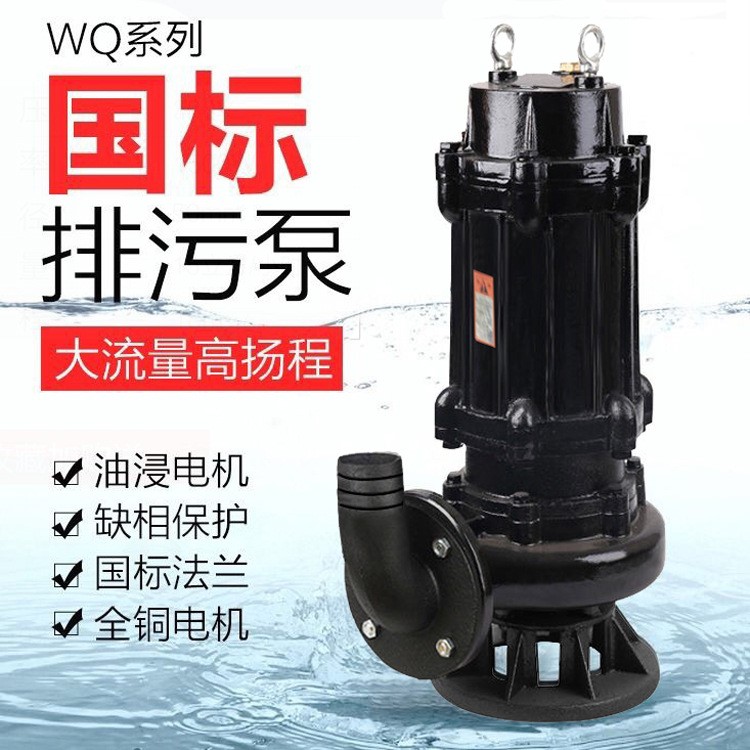 220V380V大小型家用污水泵化粪池排污潜水泵高扬程工程抽粪抽水机