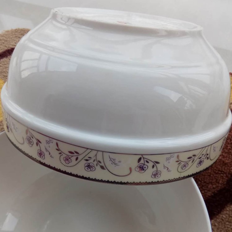 8寸陶瓷碗 護(hù)邊碗 廚房酒店餐具批發(fā) 活動(dòng)禮品 泡面碗