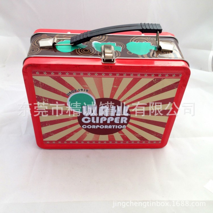 馬口鐵罐生產(chǎn)廠家 長(zhǎng)方形化妝品包裝鐵罐 馬口鐵手提箱定制