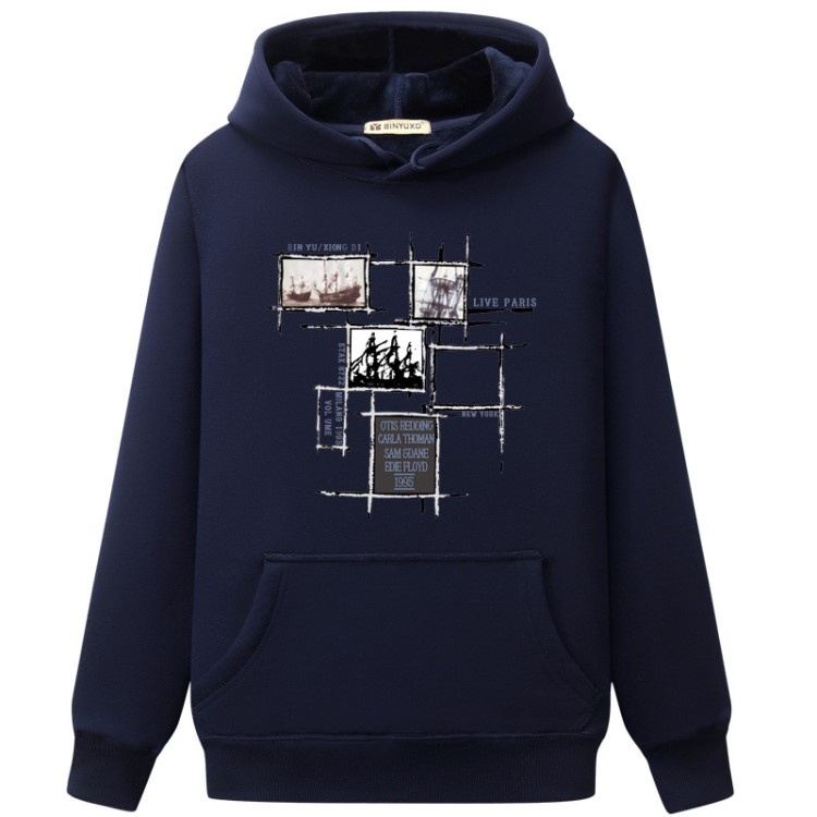 速賣通外貿男裝新款韓版加絨加厚連帽衛衣男學生休閑打底衫外套7