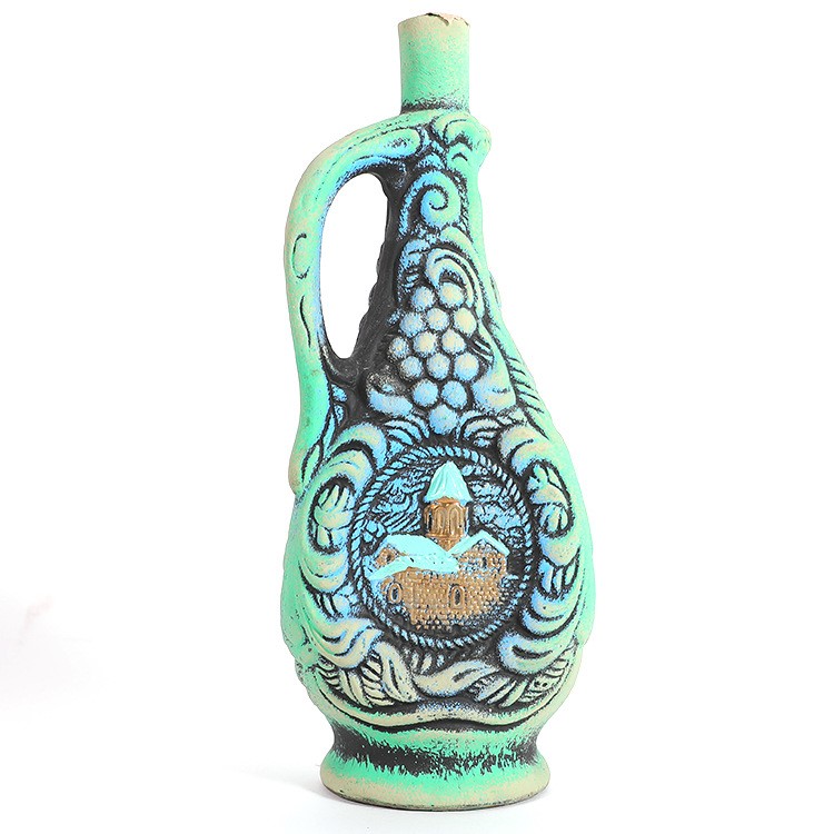 格魯吉亞陶罐紅酒原裝葡萄酒三角復古建筑工藝高端干紅葡萄酒