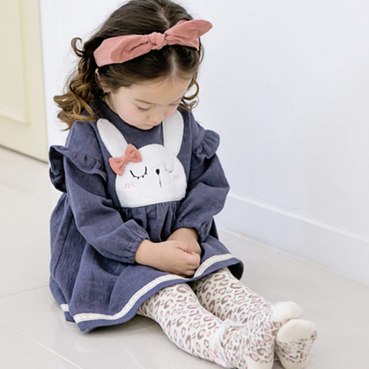 女童连衣裙2019春款童装韩国新款女宝宝春装长袖裙子婴幼儿1-3岁