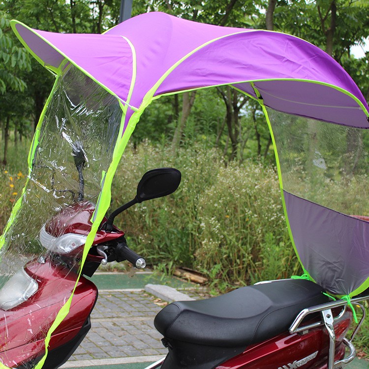 電動車防曬防雨加厚折疊傘 2019新款電動車遮陽傘雨篷銀膠雨棚