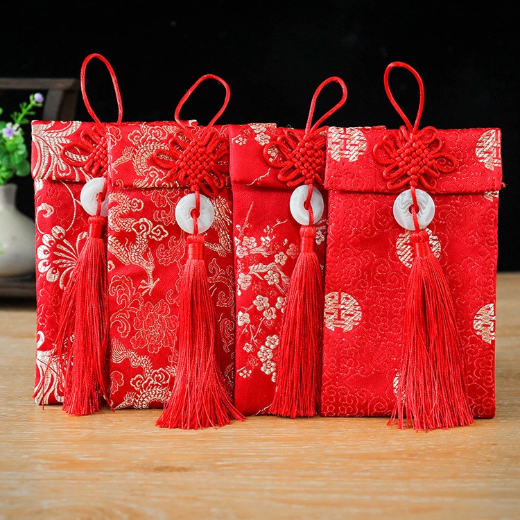 紅包布藝婚慶用品結婚創意婚慶喜字紅包利是封千元萬元婚禮紅包袋
