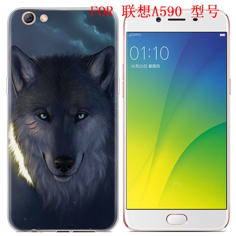 適用聯想A590手機殼a590手機套布丁套新款金典系列彩繪保護套新款