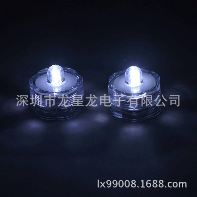 白光LED花型防水燈/ LED 潛水蠟燭/ 花型LED防水茶燈