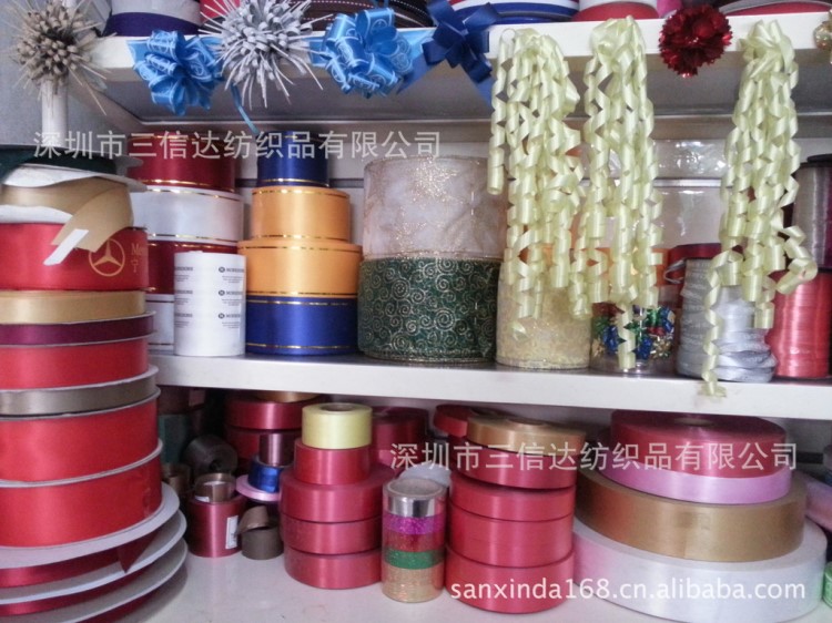 深圳龍崗 手拉花 禮品盒彩帶 禮品蝴蝶 絲帶 PP帶 PP彩帶(圖)