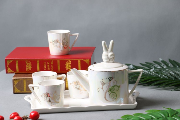 6头咖啡具 9头茶具 一壶四杯一盘 6pcs tea sets