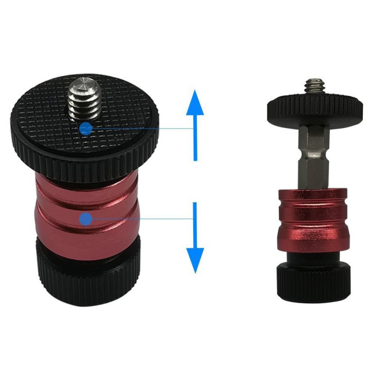 相機(jī)攝像機(jī)熱靴可拆卸三腳架通用快裝小云臺(tái)魔術(shù)手監(jiān)視器云臺(tái)