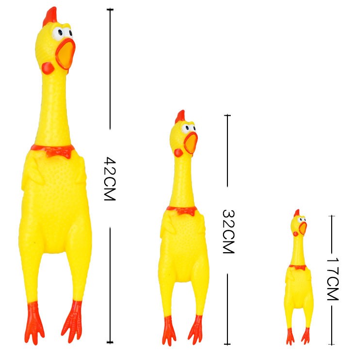 狗狗惨叫尖叫发声鸡玩具鸡绝望的战猫 通用泰迪金毛幼犬耐咬怪叫