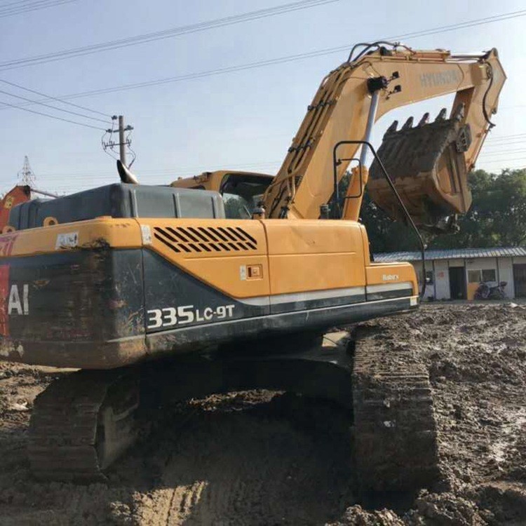 國產(chǎn)二手挖掘機現(xiàn)代R335-9T大型挖土機原裝原版30噸以上二手鉤機