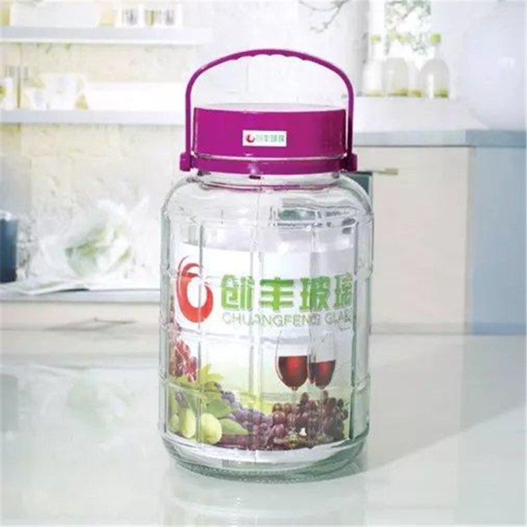 無(wú)鉛玻璃泡酒瓶帶龍頭釀葡萄楊梅酒瓶酵素桶藥酒瓶密封罐
