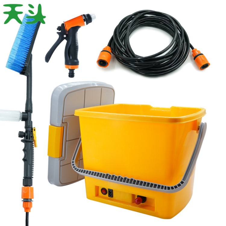 天頭 曠世廠高壓洗車機220v 家用電動水泵便攜式洗車器 洗車套裝