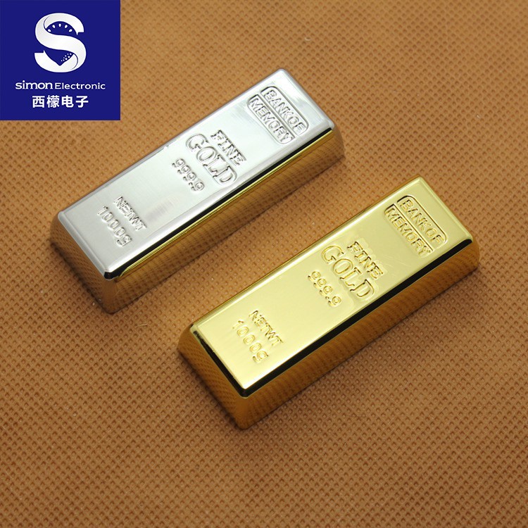 廠家訂做usb創(chuàng)意金屬U盤8GB 批發(fā)時尚商務(wù)展會禮品金條U盤16GB