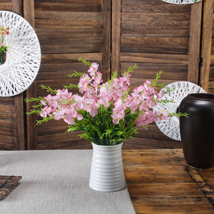 廠家批發(fā)風(fēng)信子小梅花仿真花田園小清新攝影道具客廳家居裝飾假花