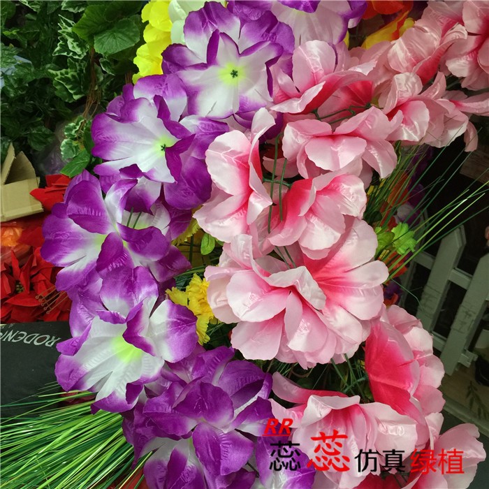 裝飾美化上墳用清明節塑料擺放花掃墓假花祭祀墓碑掛花清明祭奠花