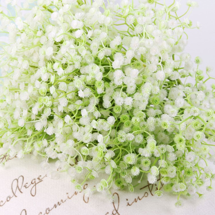 喔喔滿天星 仿真單枝滿天星婚慶婚禮裝飾新娘手捧花拍攝道具批發