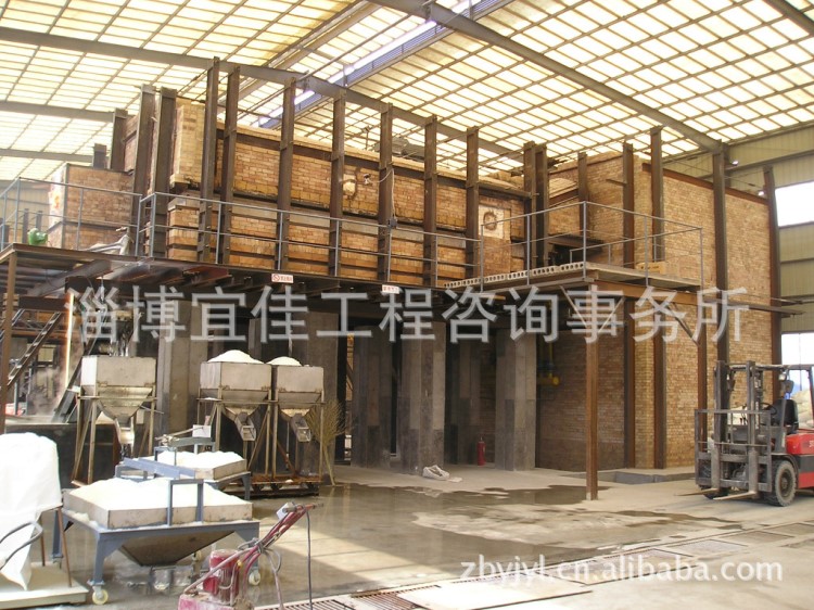 设计建造节能熔块池窑（天然气，焦化煤气，发生炉煤气等）