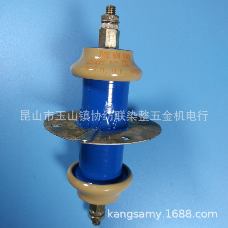 厂家直销射频烘干机配件陶瓷电容804 10KV 2500PF陶瓷穿芯电容