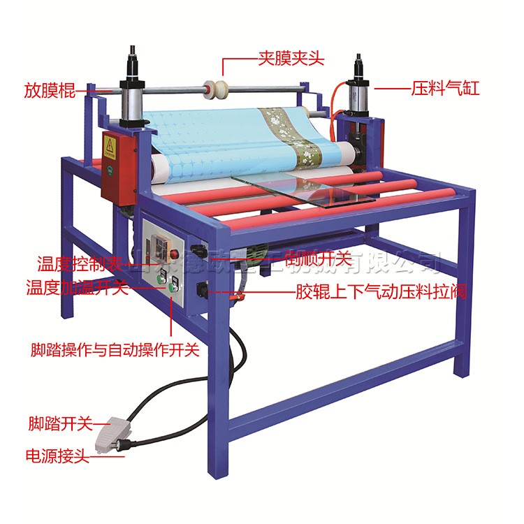 晶鋼門貼膜機 裝飾玻璃覆膜機 可調(diào)冷熱式玻璃覆膜機 生產(chǎn)廠家