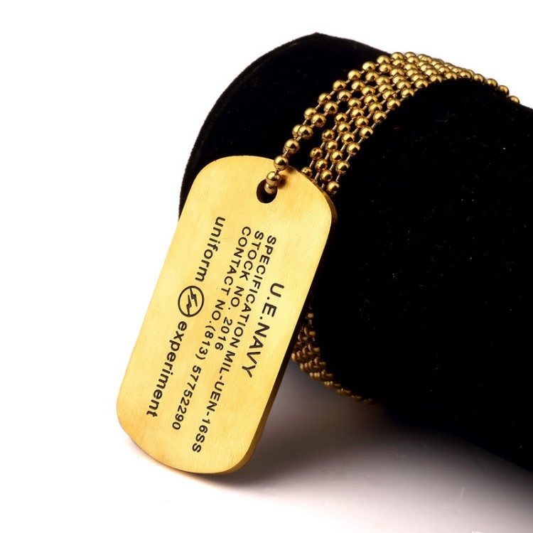 Uniform Experiment Necklace閃電83號軍牌身份牌吊墜情侶項鏈U.E