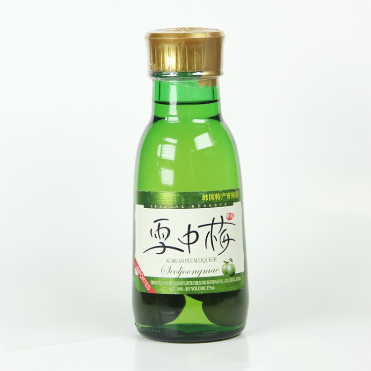 韩国 雪中梅 青梅味配制酒 375ml*12瓶/箱 代理批发