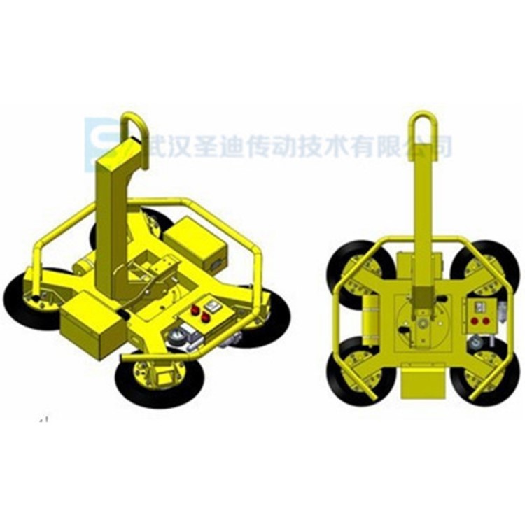 厂家批发玻璃幕墙真空吊具翻转旋转式吸盘吊具400KG蓄电池吸吊机