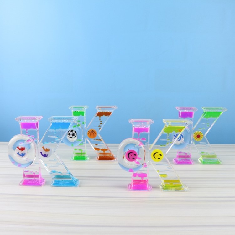 廣東產OK型創意雙色油漏 動感沙漏擺件創意小東西新奇特產品批發