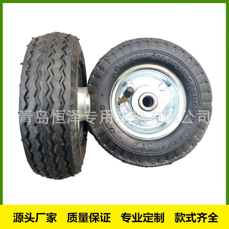 6寸充氣腳輪6x2，6寸靜音單輪，6寸工具車小輪子、手推車輪子6x2