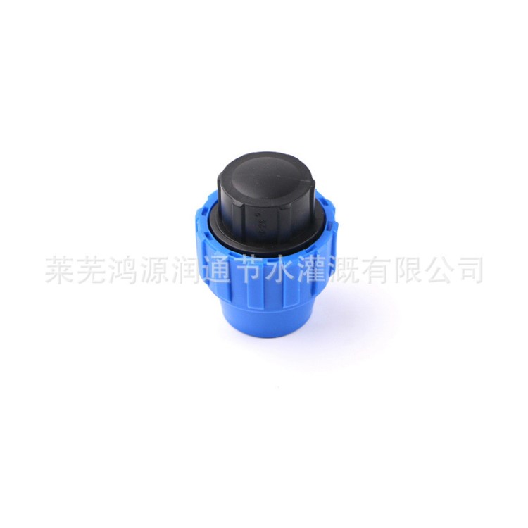 25PE管快接堵頭廠家直銷快接管件PP鎖緊堵頭管堵頭