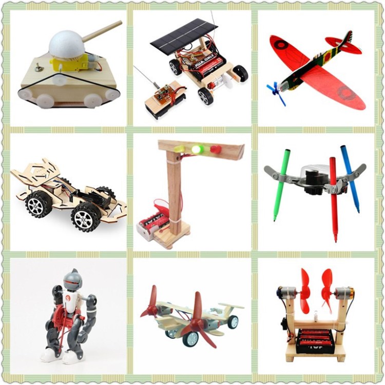 兒童科學(xué)實(shí)驗(yàn)diy組裝玩具 爆款木質(zhì)科技小制作 塑料益智套裝材料