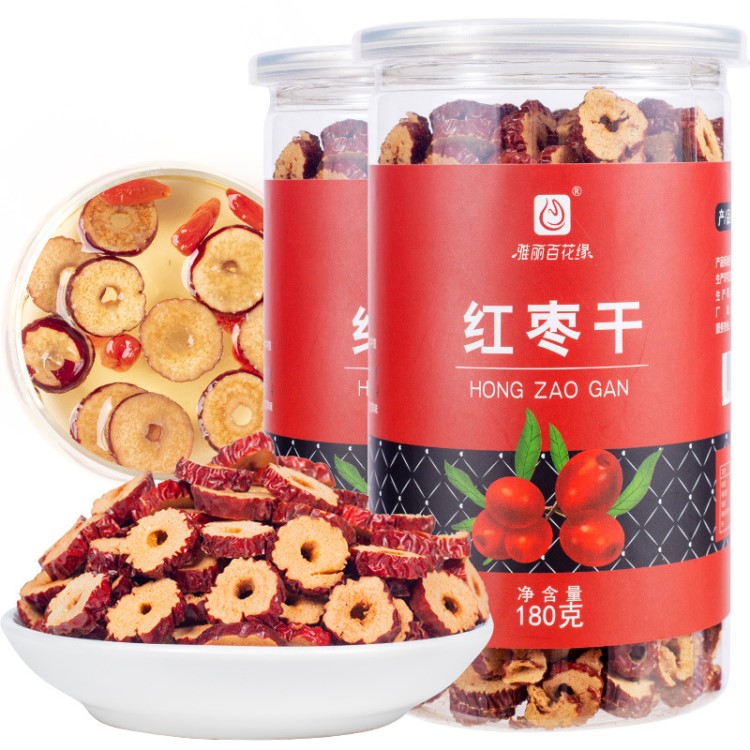 紅棗干180g煮粥紅棗散裝罐裝OEM貼牌代加工一件代發(fā)紅棗干批發(fā)