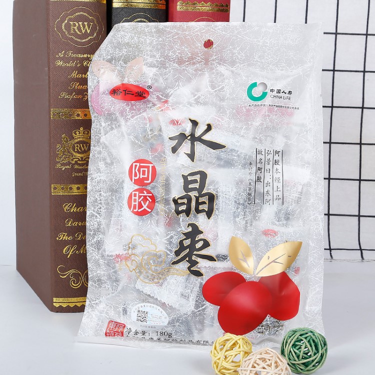 阿膠水晶棗 廠家批發(fā)東阿特產(chǎn)無核阿膠棗 獨立裝金絲小棗