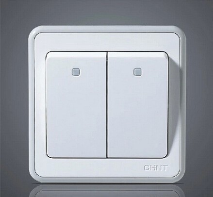 正泰开关插座86型new6e二开单控开关面板墙壁电源开关