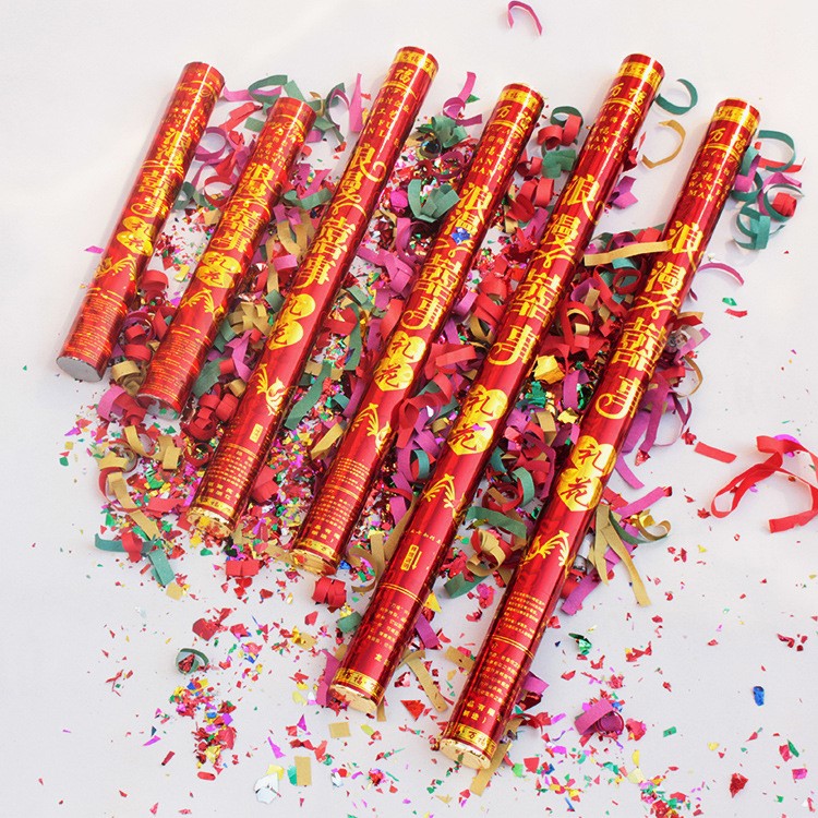 婚庆用品结婚礼炮节日庆典礼炮礼花旋转式礼炮红色浪漫喜事80cm