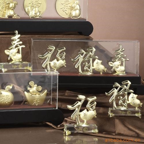 供應(yīng)定制福祿壽禮品、喜慶工藝品、十二生肖禮品擺件