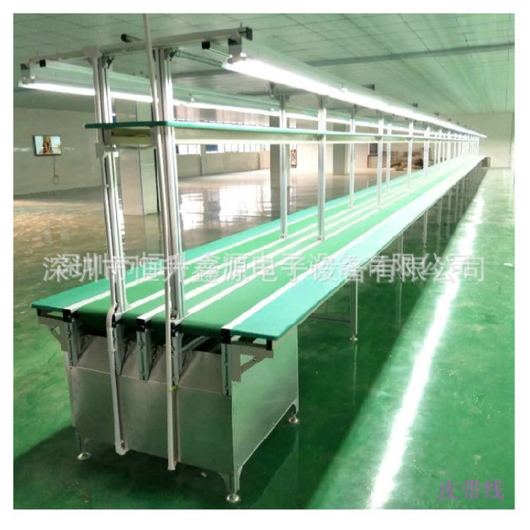 長期提供深圳喇叭點膠機專用生產線 雙邊式轉彎ＰＶＣ皮帶線