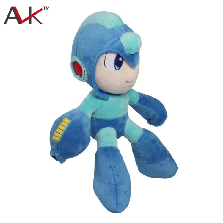 卡普空電子游戲洛克人(元祖)系列Megaman毛絨玩具公仔