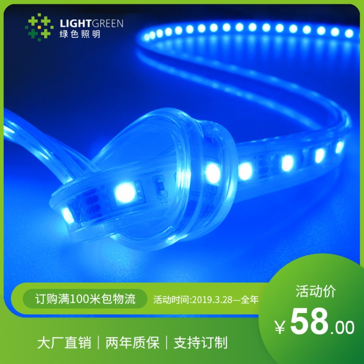 LED燈帶 硅膠燈條 rgb w燈帶 擠出燈帶 透明硅膠燈條 擠出燈條