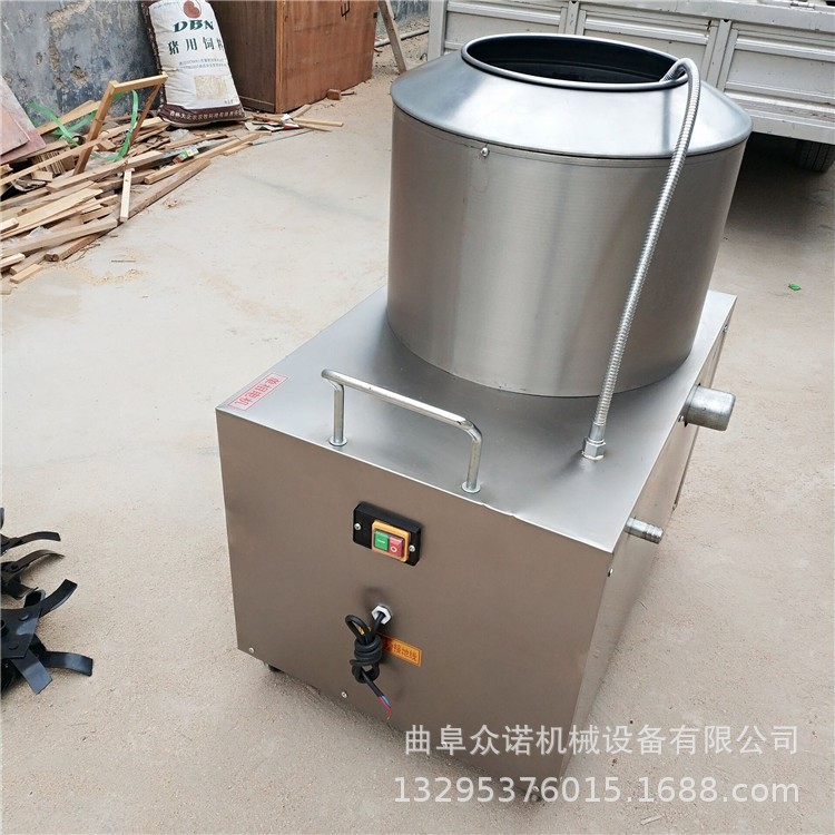 白鋼圓型桶土豆去皮機 洋芋不銹鋼磨砂去皮機 磨皮機