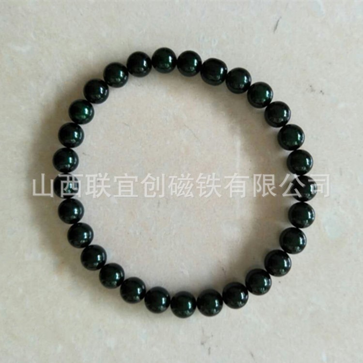 供應(yīng)5mm亞光黑色磁能量石 艾灸石項(xiàng)鏈養(yǎng)生磁珠