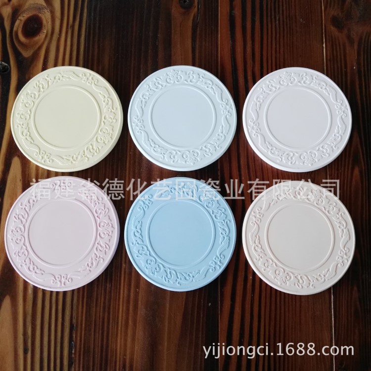 日本熱賣 硅藻土 創意時尚 浮雕杯墊 皂墊 環保吸水杯墊 廠家直銷