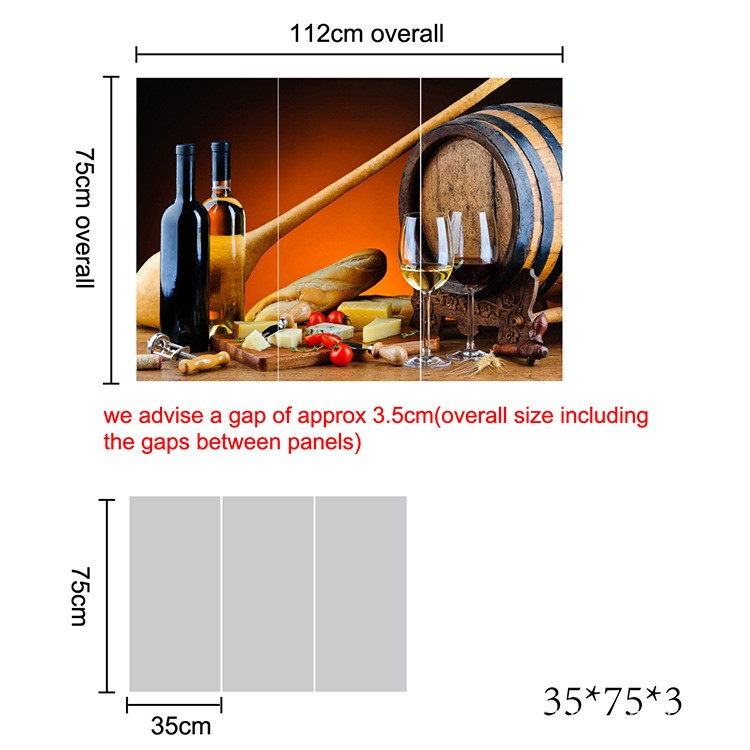 餐廳酒吧裝飾高腳杯中的紅酒帶框水晶畫批發(fā)三聯(lián)噴繪畫35*75*3