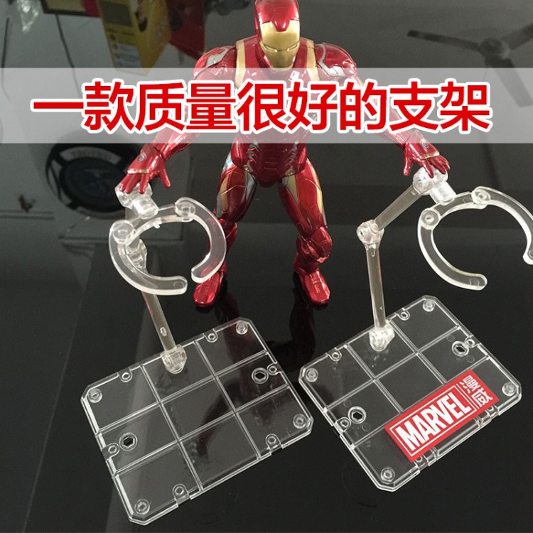 玩具手辦模型 支架拼裝robot魂圣斗士魂高達(dá)鋼鐵俠蜘蛛俠人偶支架