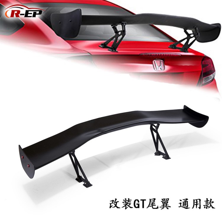 外貿(mào)爆款 汽車(chē)改裝尾翼賽車(chē)GT碳纖維定風(fēng)翼三廂車(chē)通用尾翼擾流板